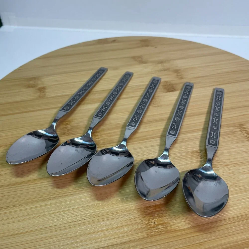 Vintage Present Ameris Teaspoon Stainless Steel Korea Mid Century Modern Spoons
